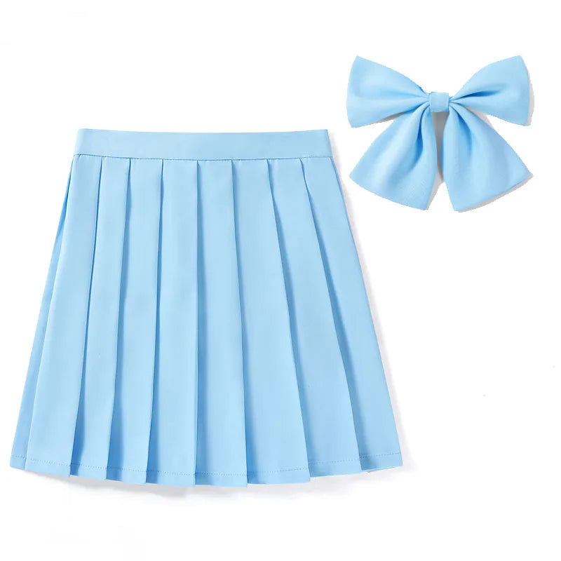 High Waist Skirt With Bowtie