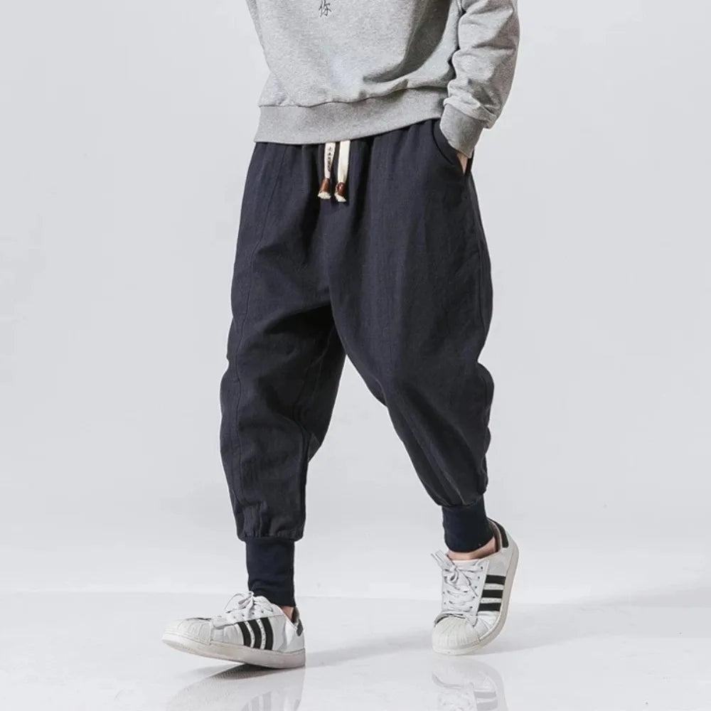 Cotton Linen Harem Pants