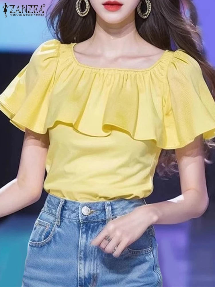 ZANZEA Short Sleeve Shirt