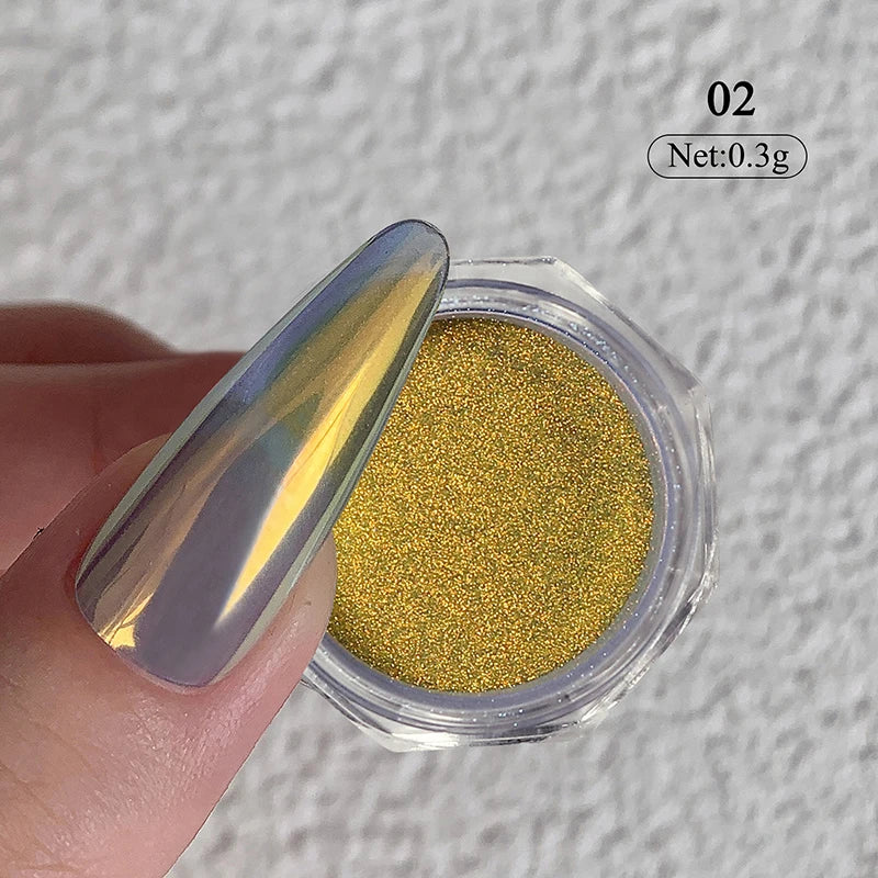 Water Light Purple Cat Magnetic Nail Powder Glitter Cat Magnet Effect Metallic Nail Pigment Dust Nail Art Supplies Decoration