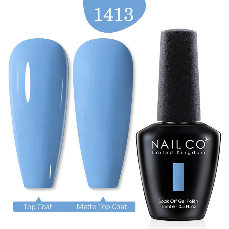 NAILCO 15ml Nail Gel Polish Winter Nude Colors Hybrid Gel Varnish Manicure UV Gel Nail Polish Primer Top Base Coat LED Nails Art