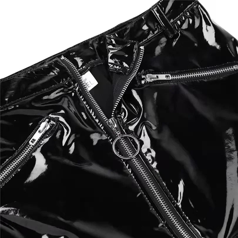 Latex Mini Skirt