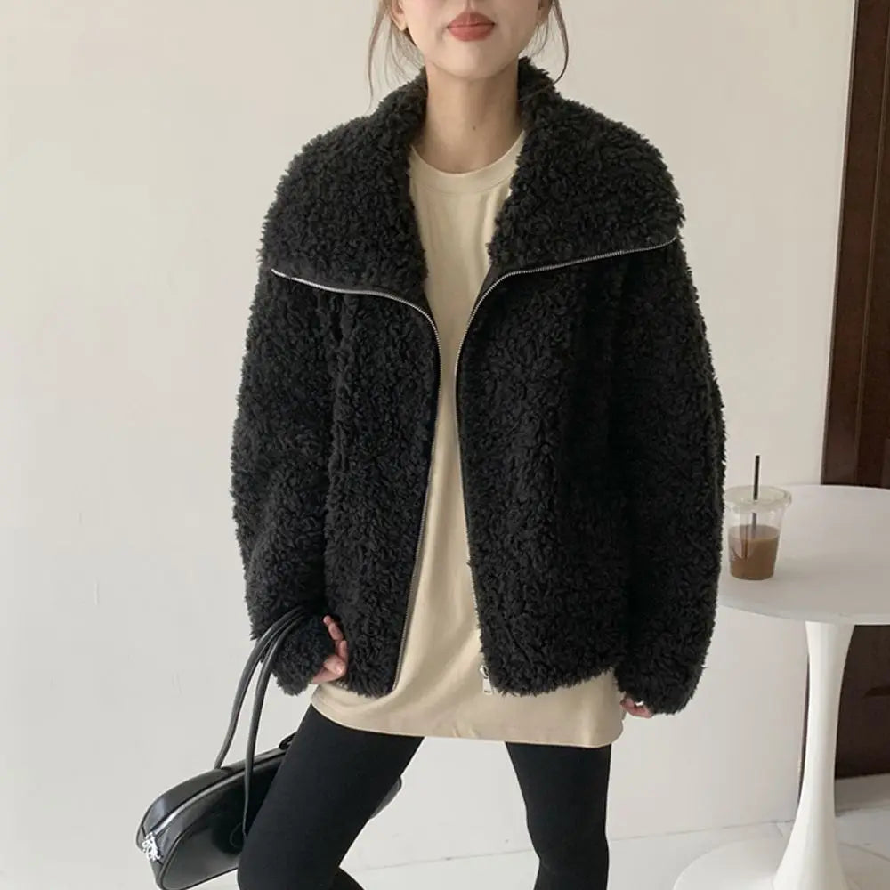 Fake Fleece Coat