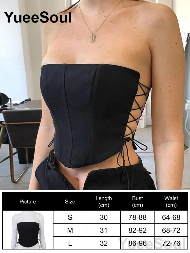 Strapless Corset Bustier Top