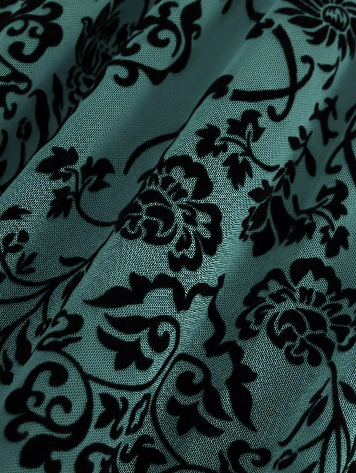 Sleeveless Flower Layered Ruched Mesh A Line Dress