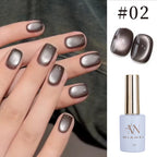 12ml 1-21pcs Brown Gold Cat Eye Gel Nail Polish
