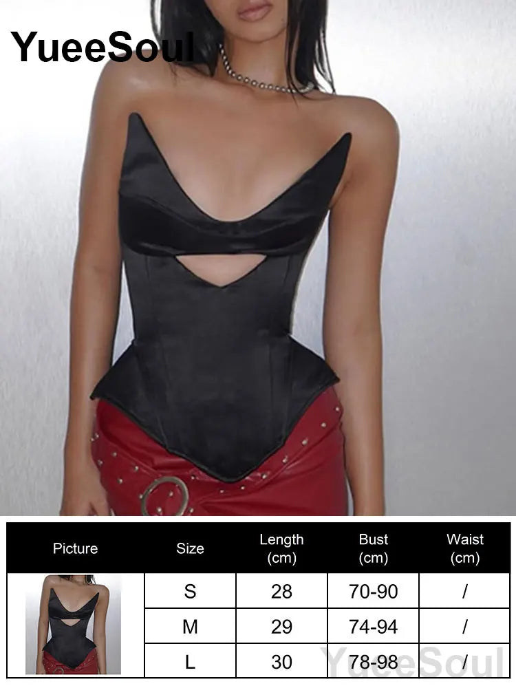 Strapless Corset Bustier Top