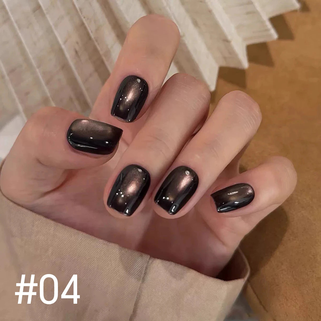 12ml 1-21pcs Brown Gold Cat Eye Gel Nail Polish