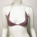 Rhinestone Halter Bra