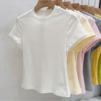 Basic Solid Short Sleeve Tee