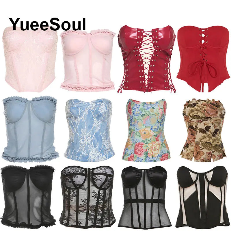Strapless Corset Bustier Top