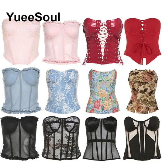 Strapless Corset Bustier Top