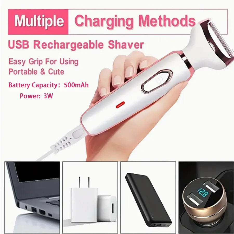Electric Shaver 4-in-1 Rechargeable Set