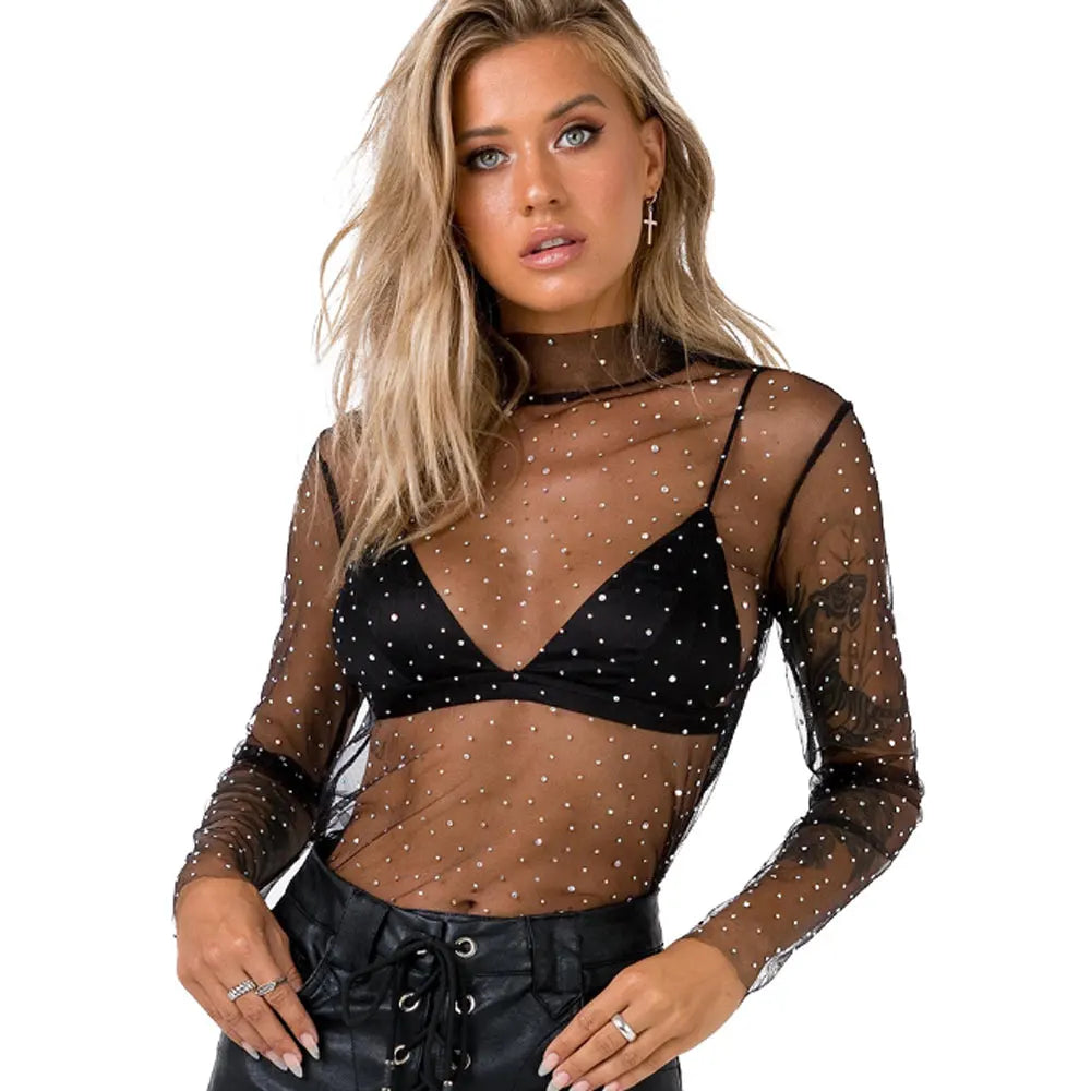 Transparent Sequins Tee