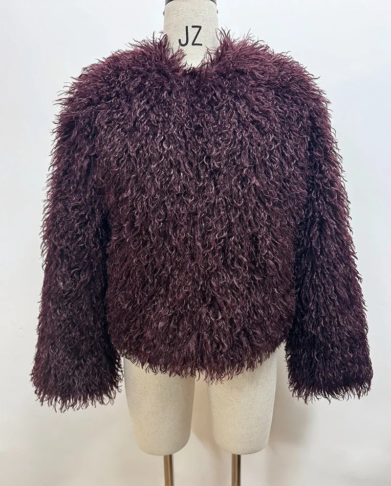 DEAT Faux Fur Coat