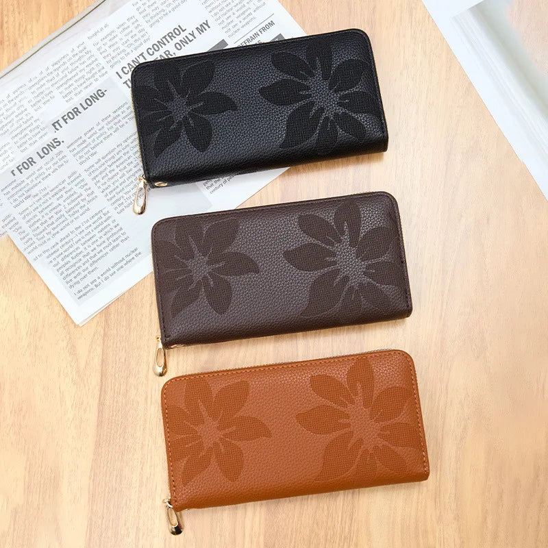 Flower PU Leather Wallet