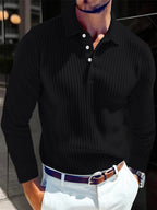Striped Fashion Long Sleeve Polo
