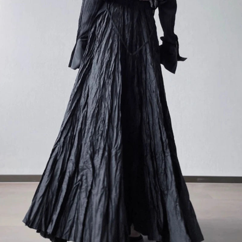 Black Pleated Skirt