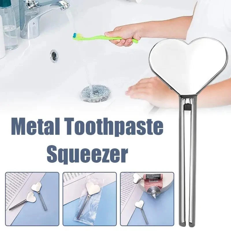 Lazy Manual Rotating Metal Toothpaste Squeezer Tube Press Clamp for Cosmetic Skincare Hand Lotion Hair Dye Paste