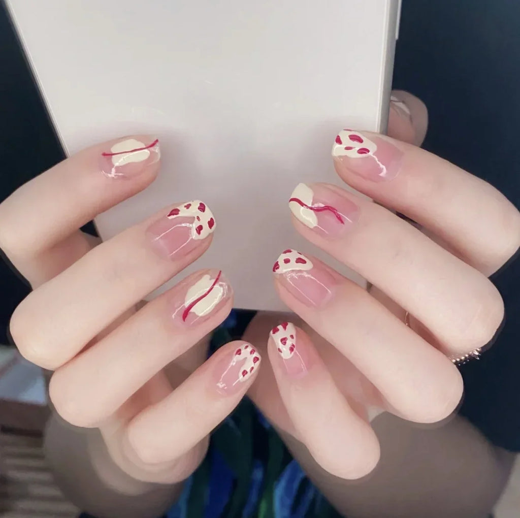 24P Rainbow Fake Nail