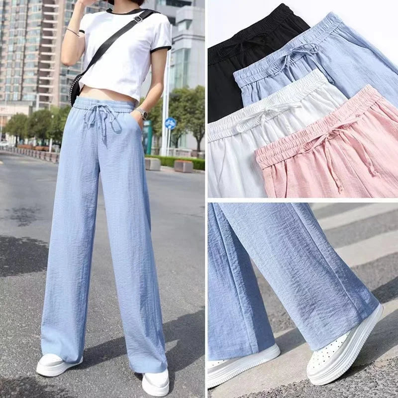 Ankle-Length Wide Leg Pants