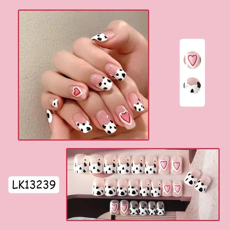 24P Rainbow Fake Nail