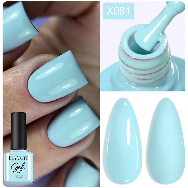 LILYCUTE 8ml Pink Dried Flower Gel Nail Polish Natural Flower Fairy Nail Art Gel Soak Off UV LED Painting Varnish For Nails DIY