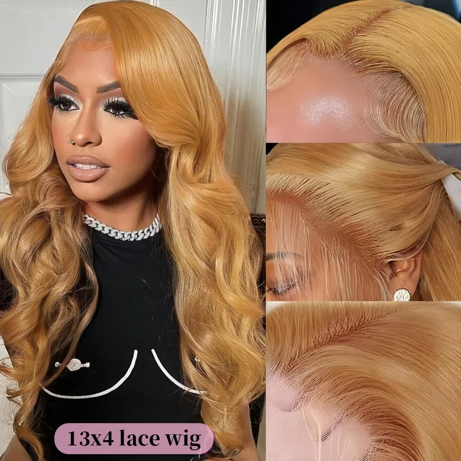 Honey Blonde Brazilian Body Wave Wig