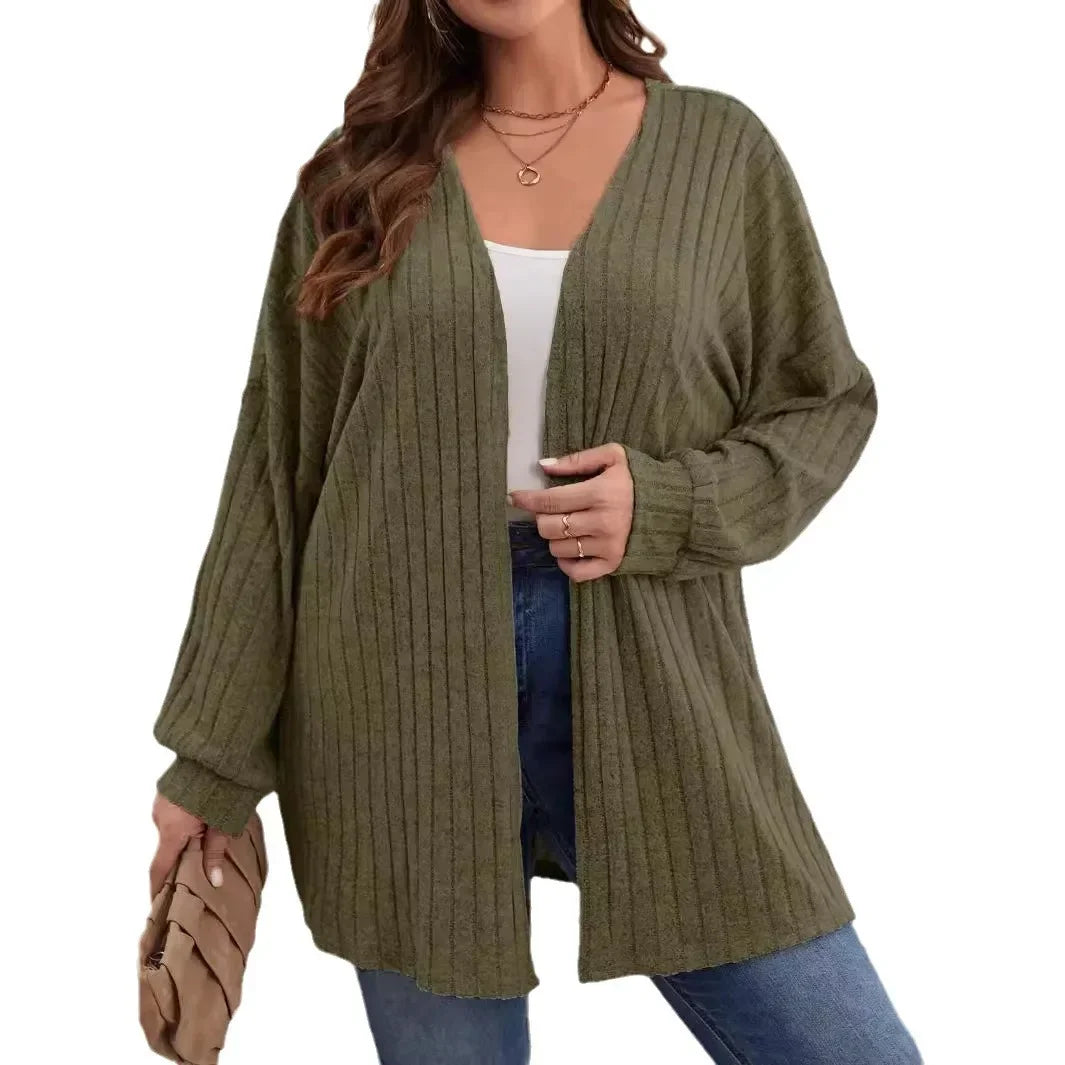 Solid Color Loose Cardigan