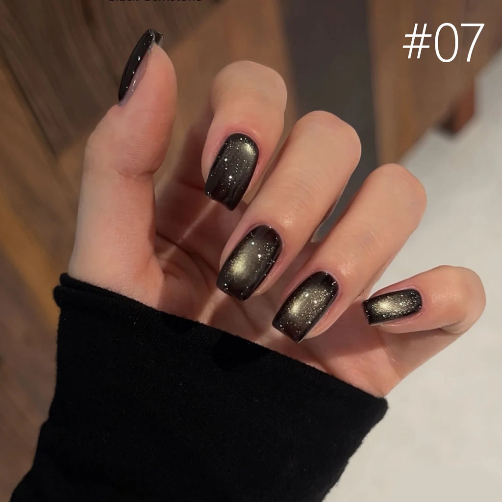 12ml 1-21pcs Brown Gold Cat Eye Gel Nail Polish