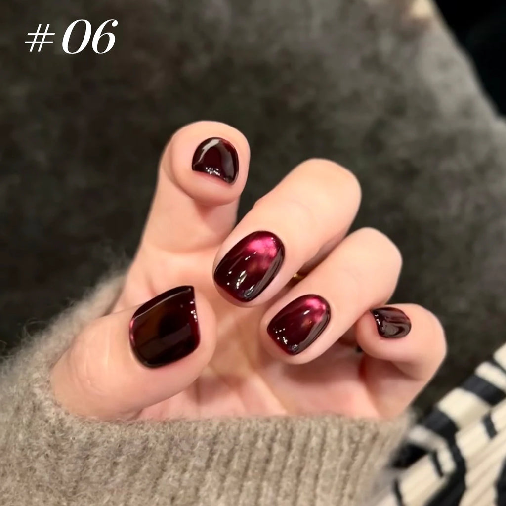 12ml 1-21pcs Brown Gold Cat Eye Gel Nail Polish