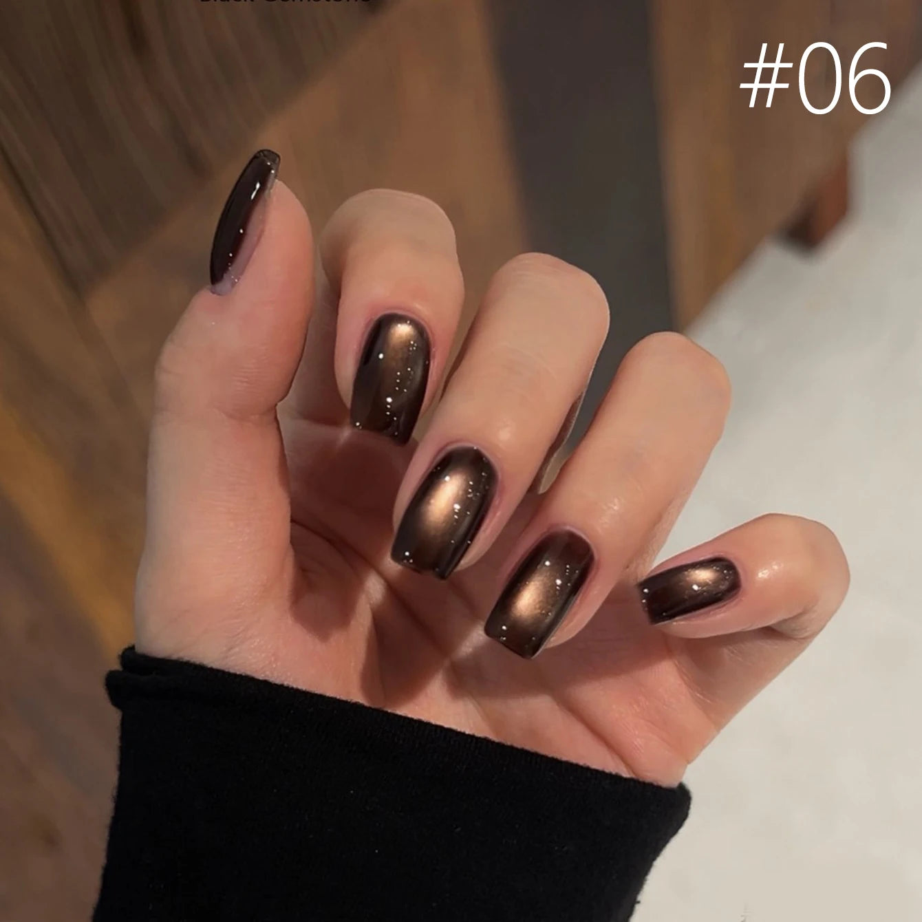 12ml 1-21pcs Brown Gold Cat Eye Gel Nail Polish