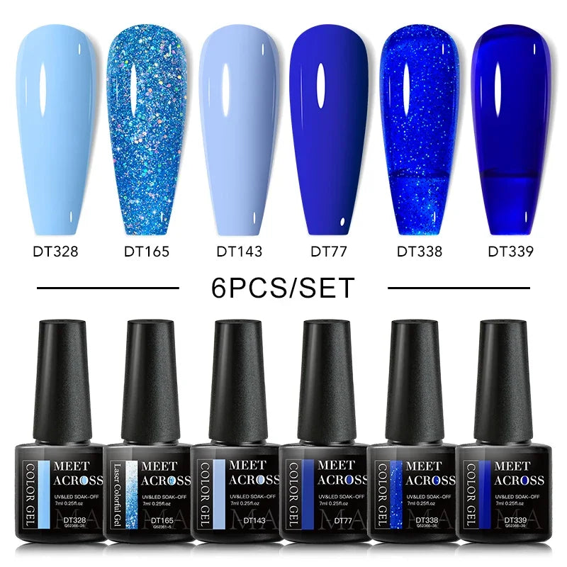 6Pcs Gel Nail Polish Set