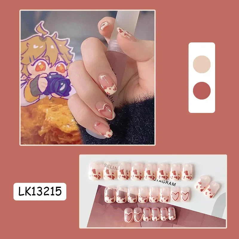 24P Rainbow Fake Nail