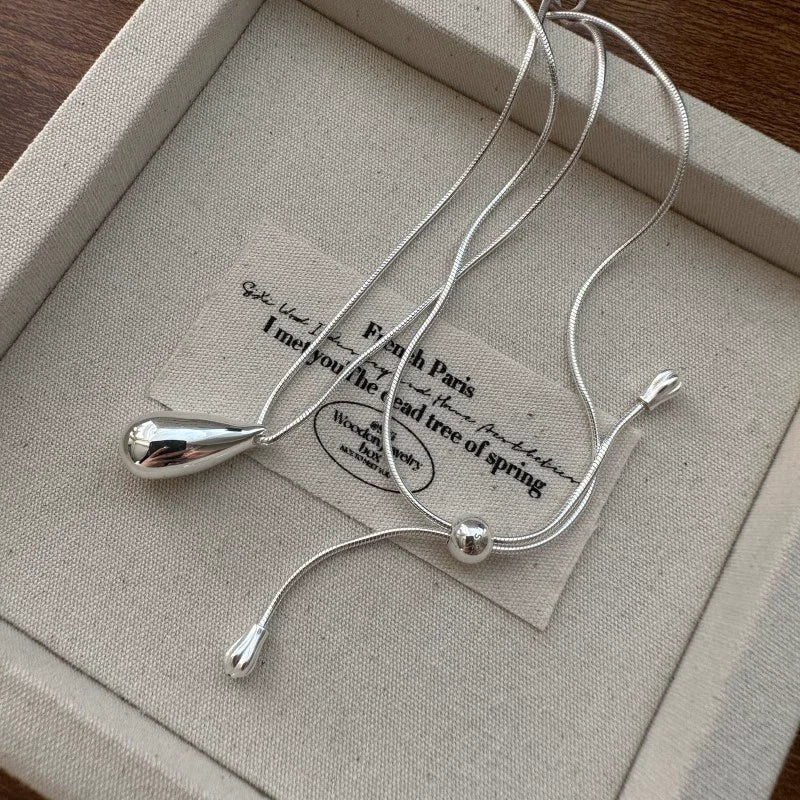 925 Sterling Silver Drop Necklace