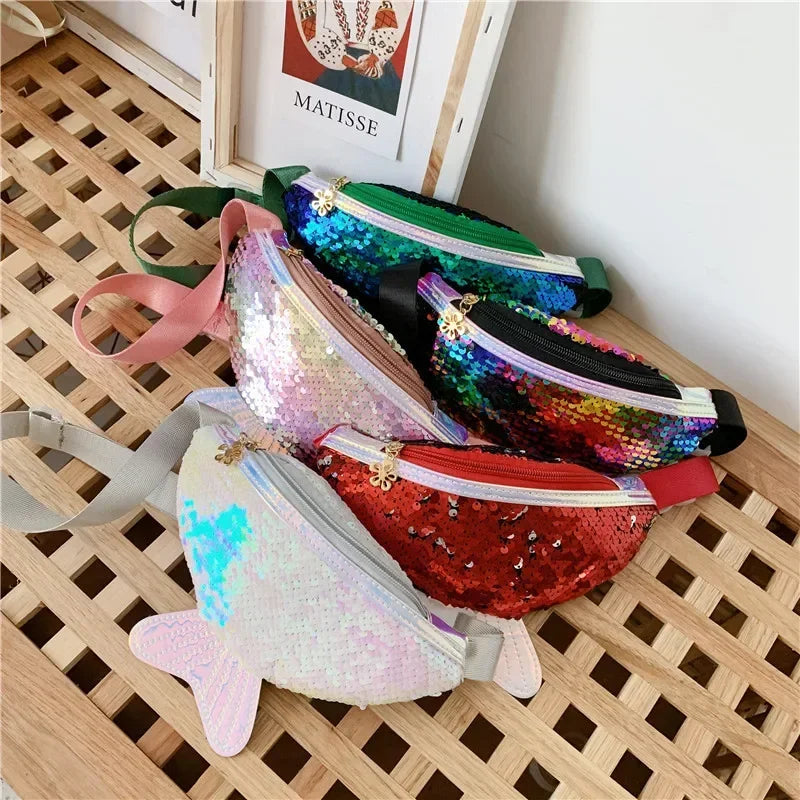 Kids Sequin Mermaid Fanny Pack