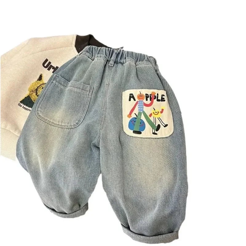 Simple Loose Casual Straight Tube Pants