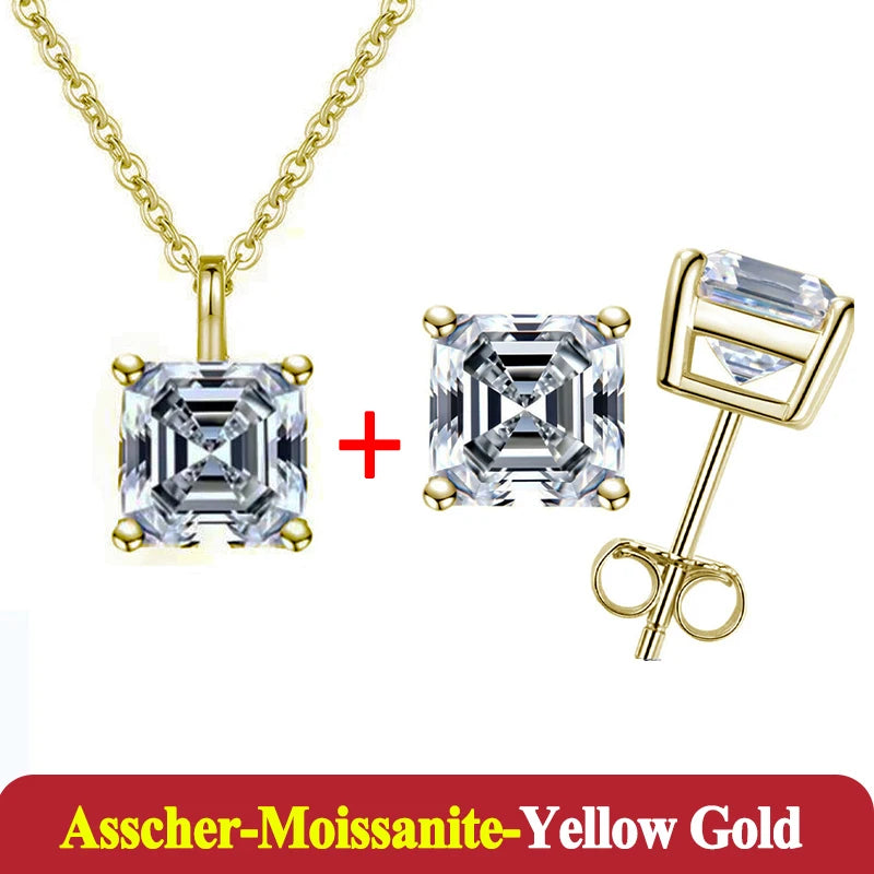 1-3ct Moissanite Diamond Jewelry Set