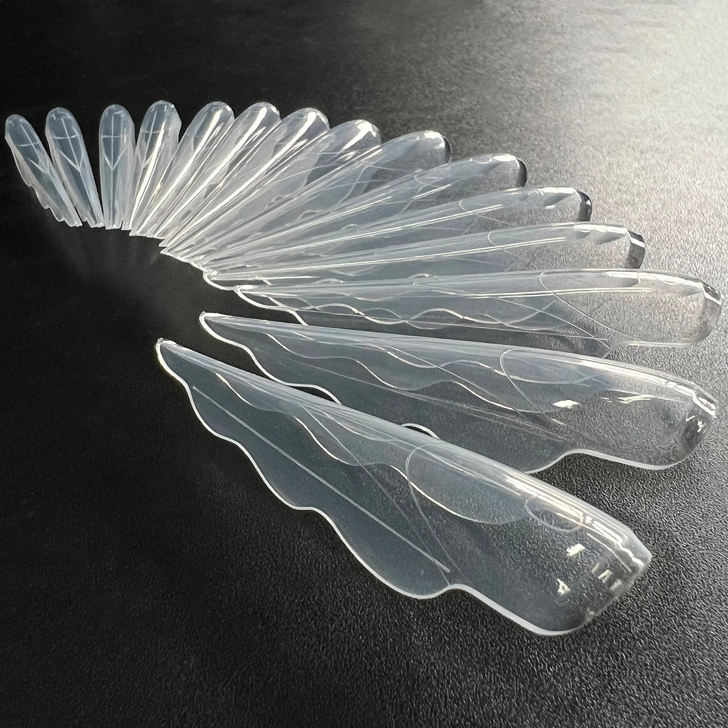 140/150pcs Extra-Long Butterfly Wing Nail Dual Forms Acrylic False Nail Tips Quick Building UV Gel Mold Nail Extension Top Forms
