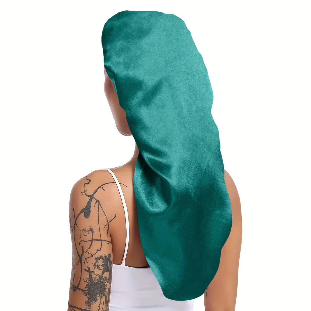 Extra Large Long Satin Sleep Bonnet