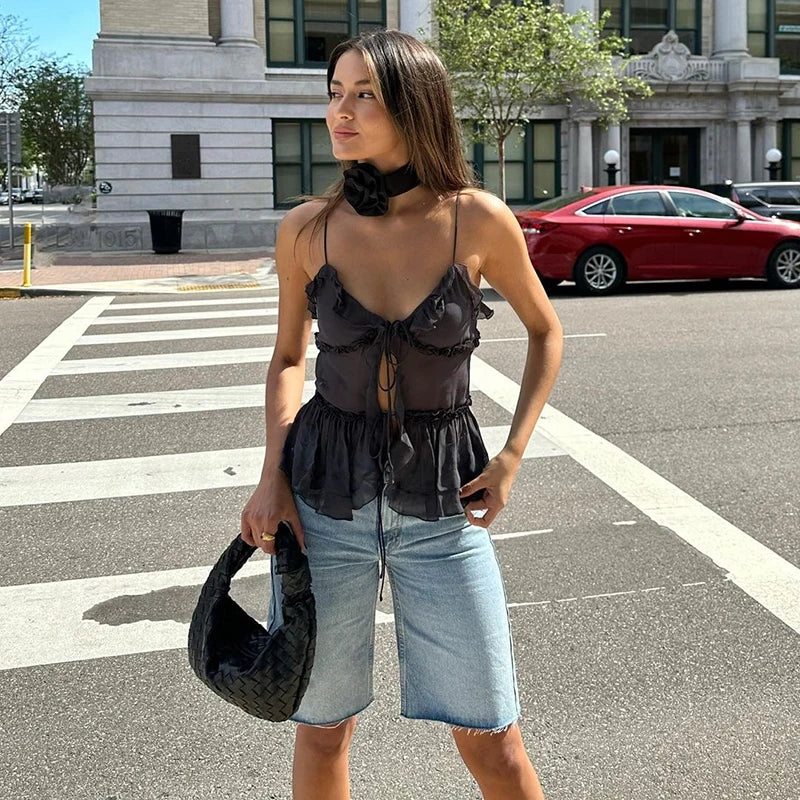 Chiffon Tie Detail Cami