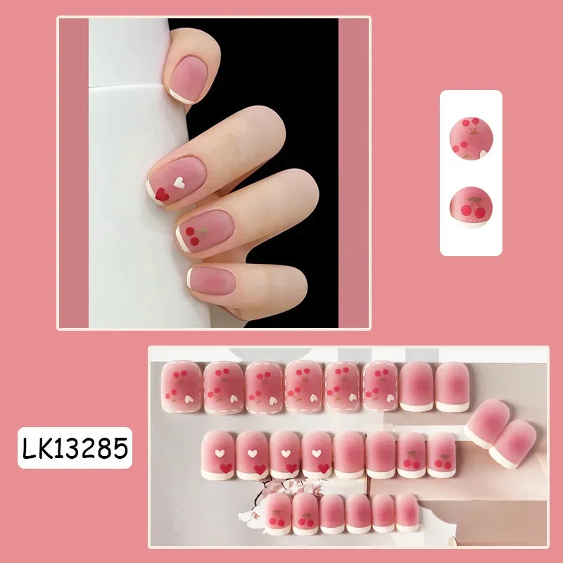 24P Rainbow Fake Nail
