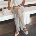 Lace See-Through Skirt