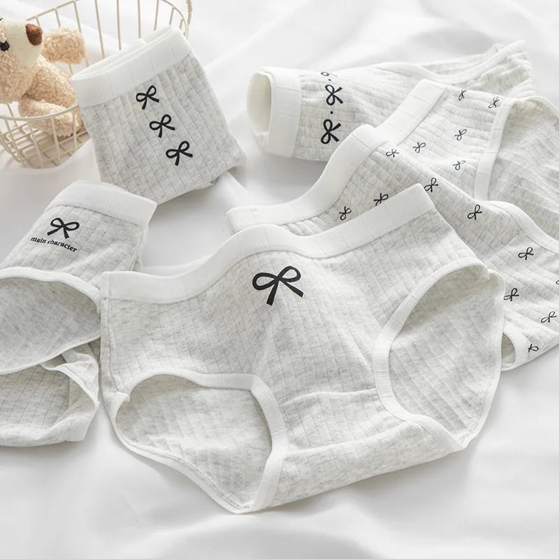 M-XL Women's Cotton Underwear Girls' Cartoon Comfort Briefs Mid Waist Underpants Female Lingerie Breathable Panties Selling