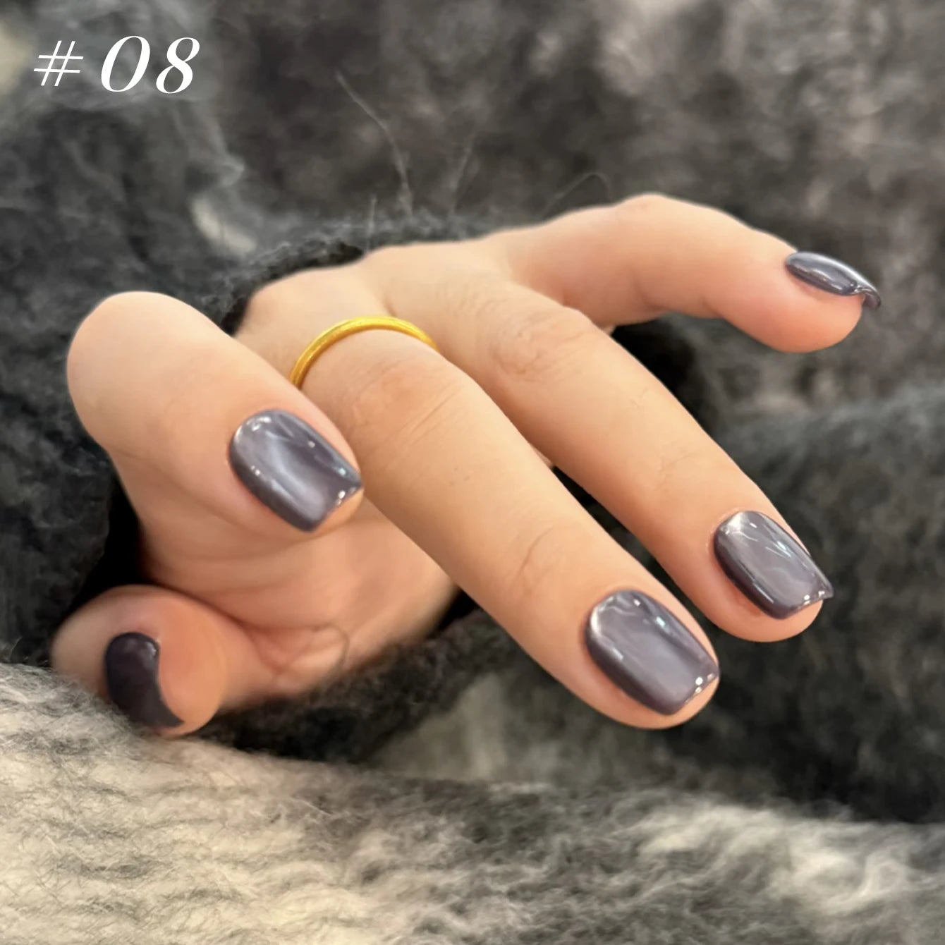 12ml 1-21pcs Brown Gold Cat Eye Gel Nail Polish