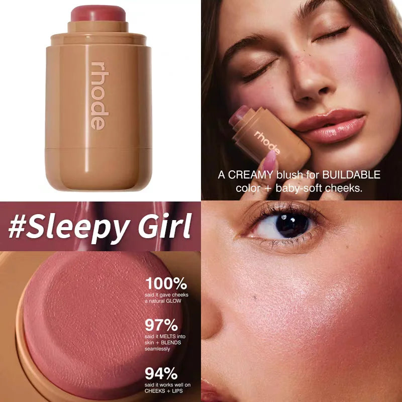 Lip Gloss Spicy Marg Juice Box Pocket Blush Stick Non-fading Waterproof Blusher Moisturizing Lipstick Lipliner