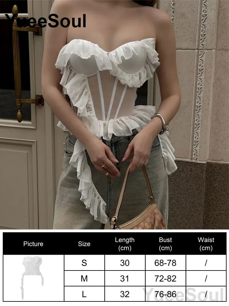 Strapless Corset Bustier Top