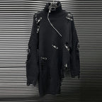 Turtleneck Pin Hole Sweater