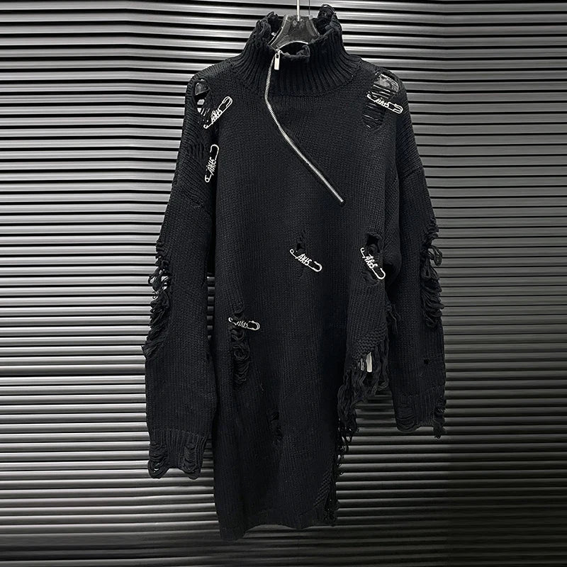 Turtleneck Pin Hole Sweater