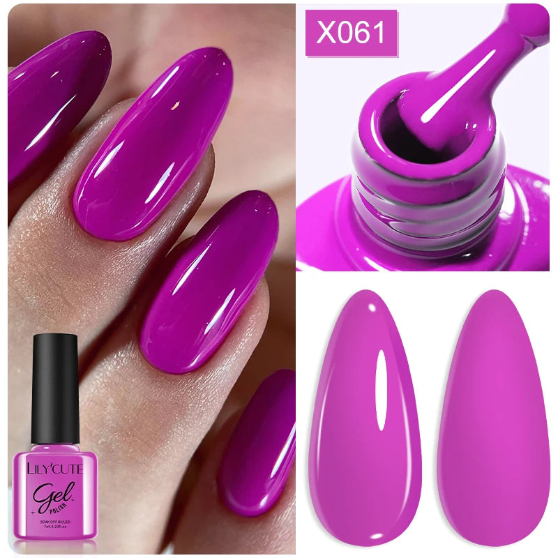 LILYCUTE 8ml Pink Dried Flower Gel Nail Polish Natural Flower Fairy Nail Art Gel Soak Off UV LED Painting Varnish For Nails DIY
